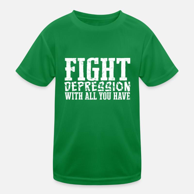 depression depressive sad gift idea unfortunate Kids Functional T-Shirt