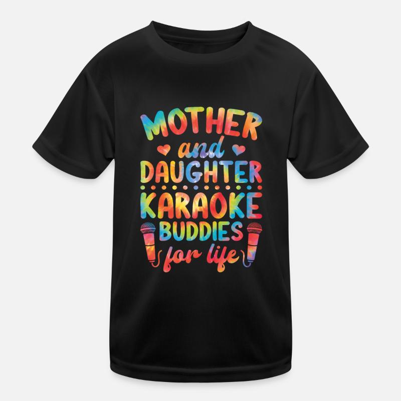 Chanteuse de karaoké Maman Tie Dye Mère T-shirt sport Enfant