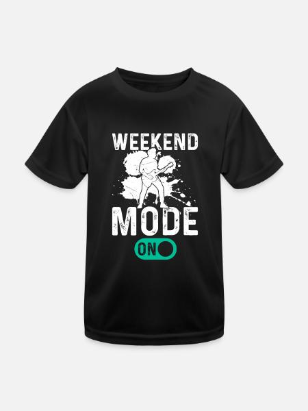 Bass Guitarist Bass Guitar Player - Weekend Mode O - Kinder Funktions-T-Shirt - Schwarz - Vorne