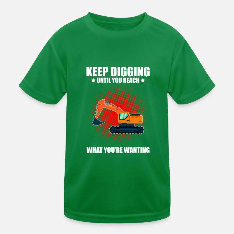 Excavator for excavator operator Kids Functional T-Shirt