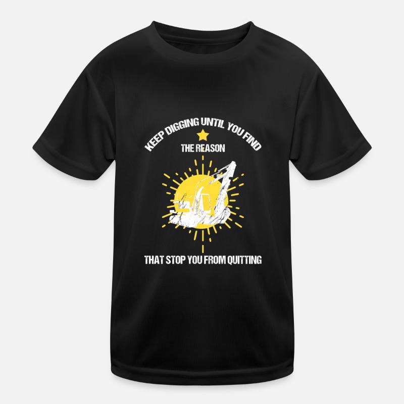 Heavy machinery operator for excavator operators Kids Functional T-Shirt