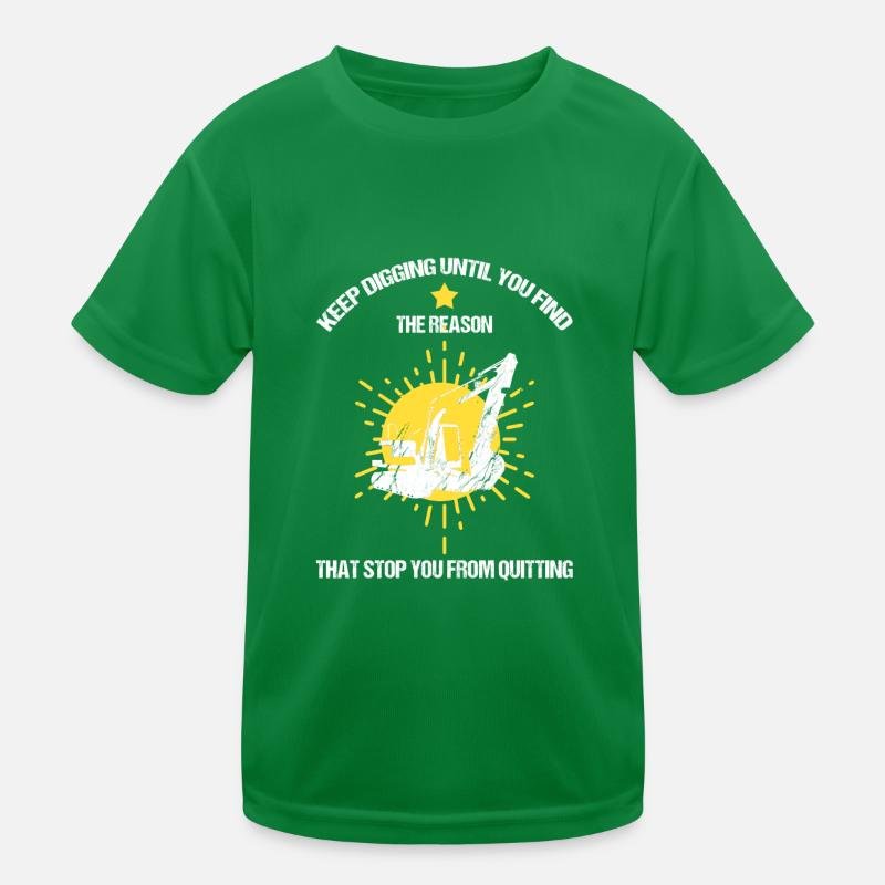 Heavy machinery operator for excavator operators Kids Functional T-Shirt