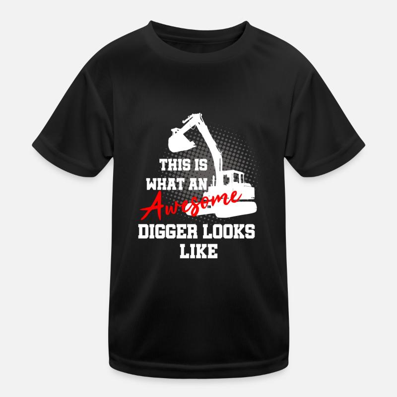 Heavy machinery operator for excavator operators Kids Functional T-Shirt