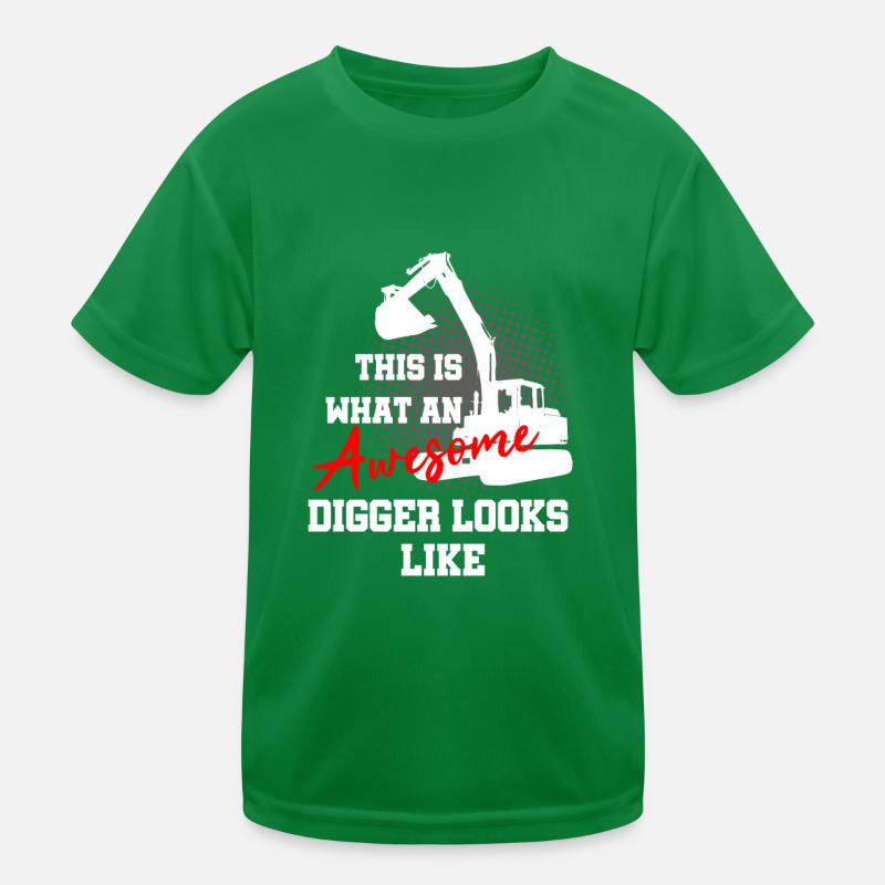 Heavy machinery operator for excavator operators Kids Functional T-Shirt