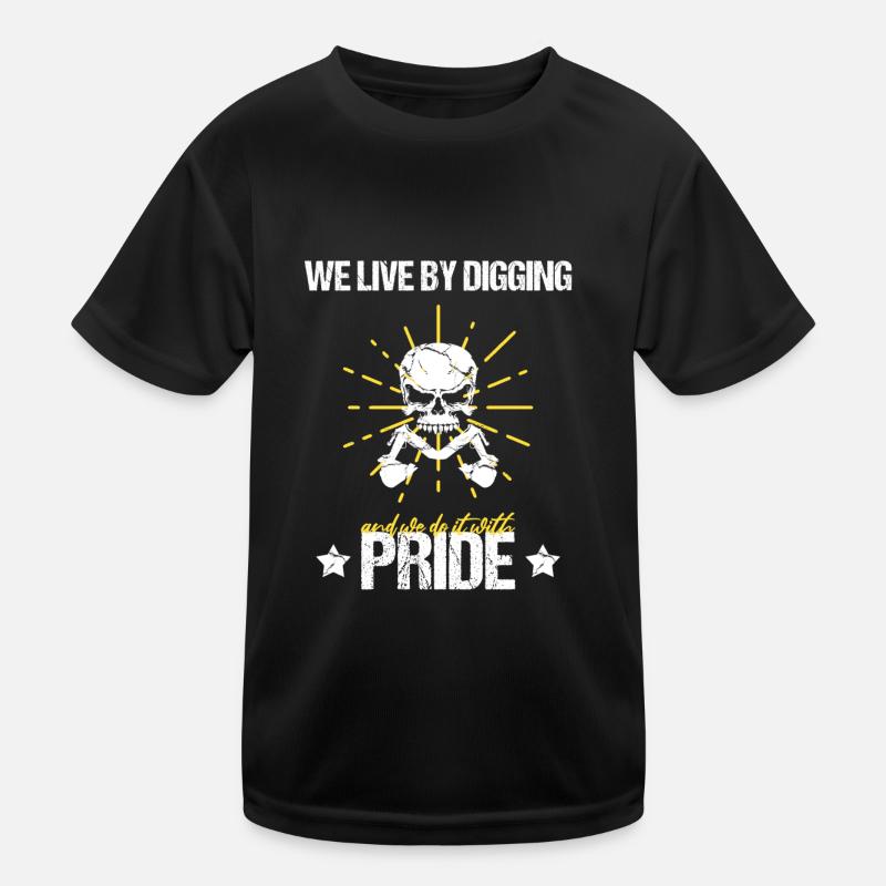 Heavy machinery operator for excavator operators Kids Functional T-Shirt
