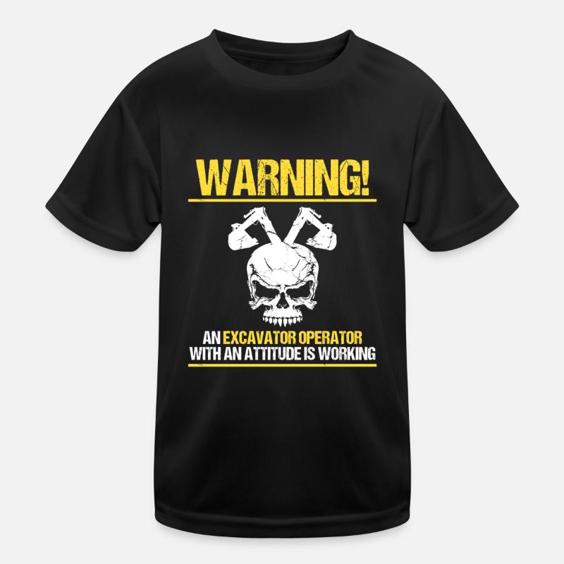 Heavy machinery operator for excavator operators Kids Functional T-Shirt