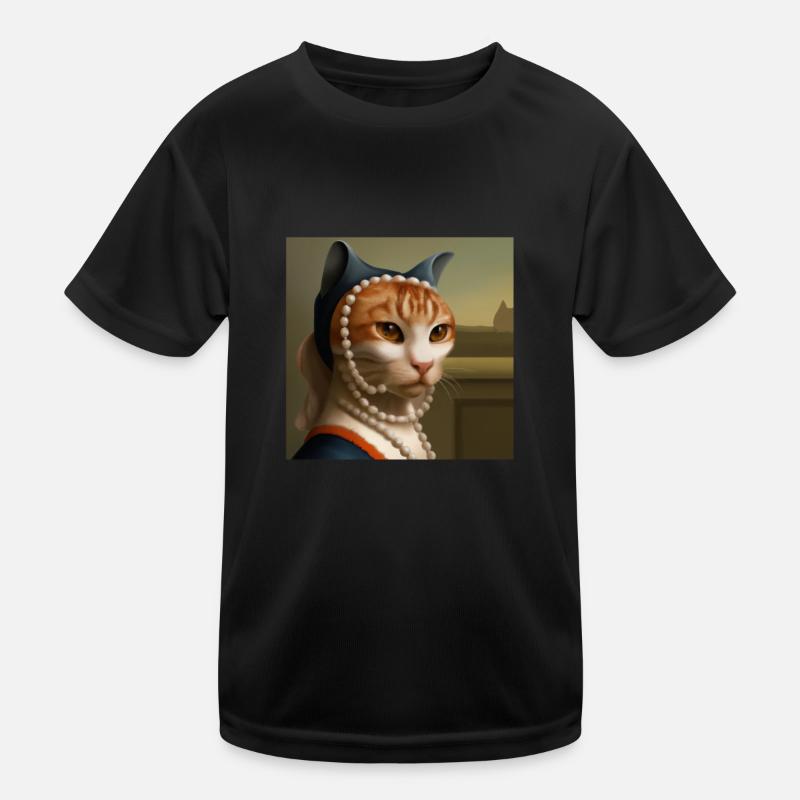 Histoire de l’art du chat T-shirt sport Enfant