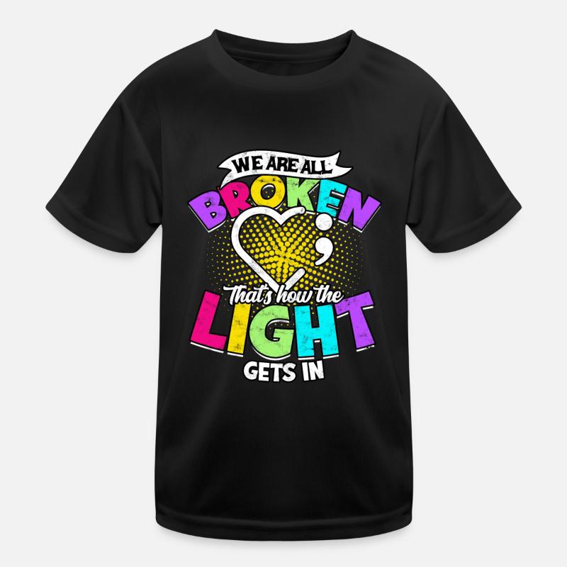 depression depressive sad gift idea unfortunate Kids Functional T-Shirt