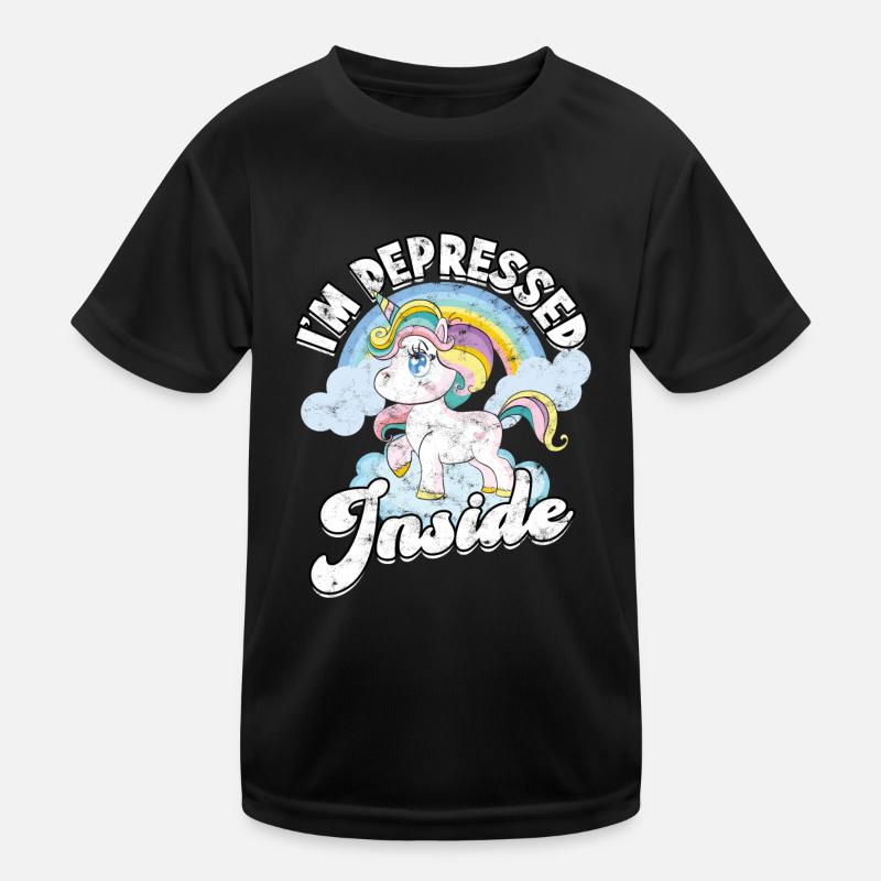 depression depressive sad gift idea unfortunate Kids Functional T-Shirt