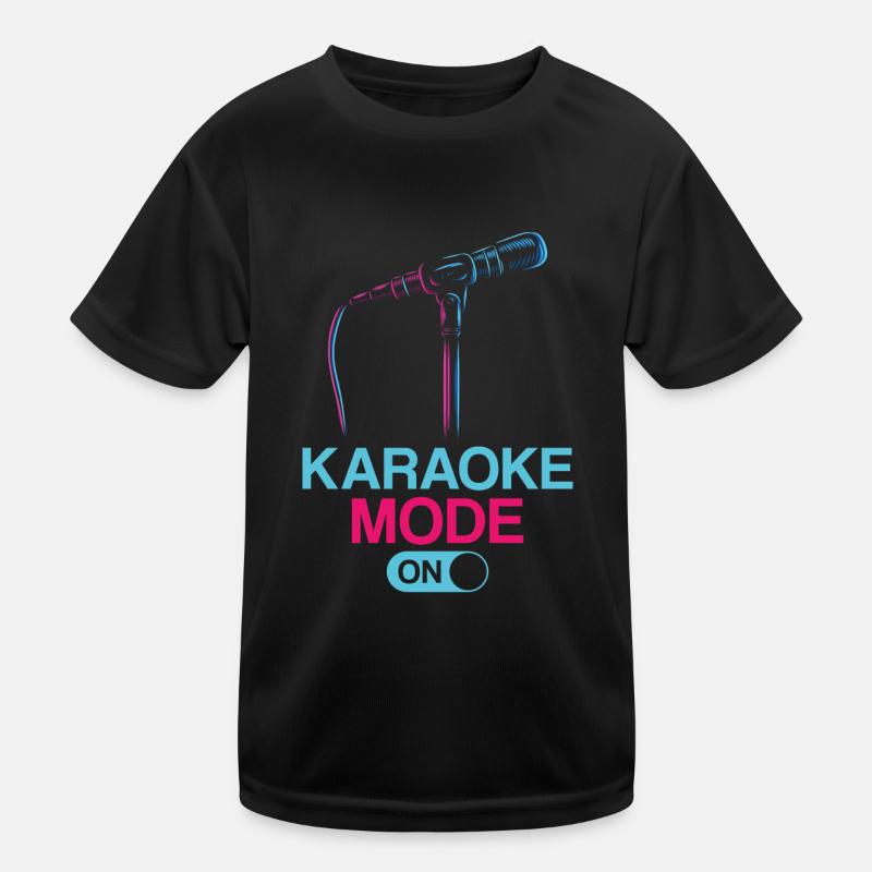 Karaoke Singer Karaoke Mode On Kids Functional T-Shirt