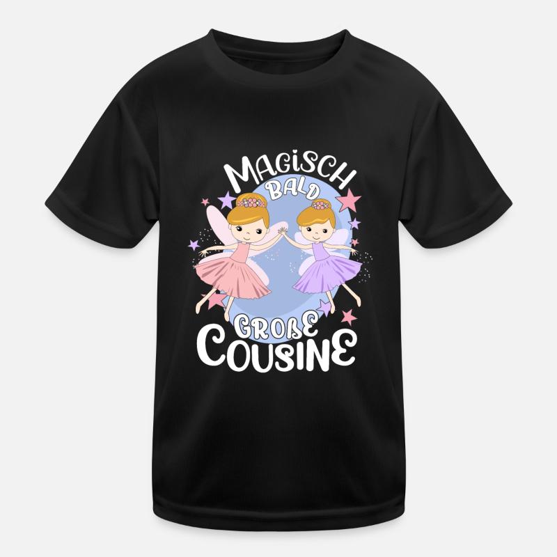 Große Cousine verkünden Bald Große Cousine Kinder Funktions-T-Shirt