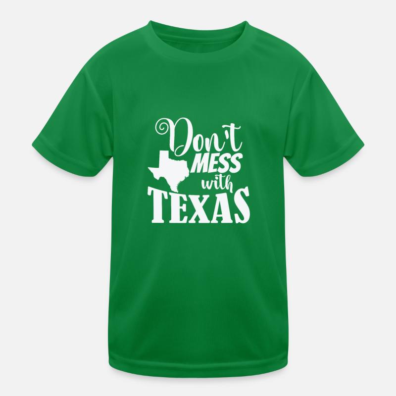 Don't Mess with Texas USA America Kids Functional T-Shirt