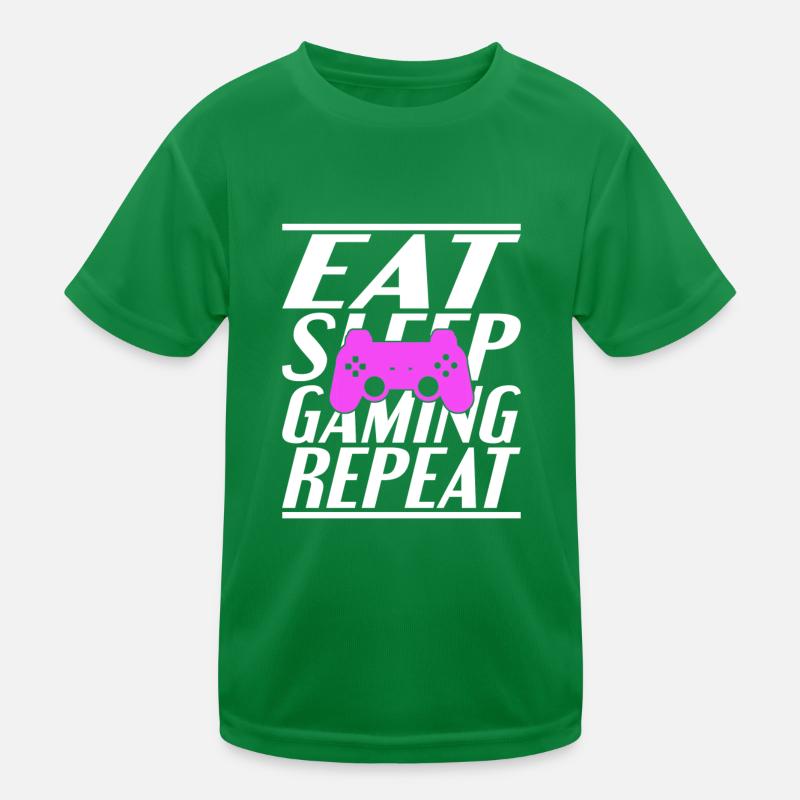 Eating Sleeping Gambling Kids Functional T-Shirt
