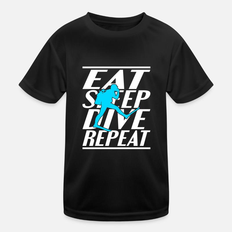Alimentation Sommeil Plongée T-shirt sport Enfant