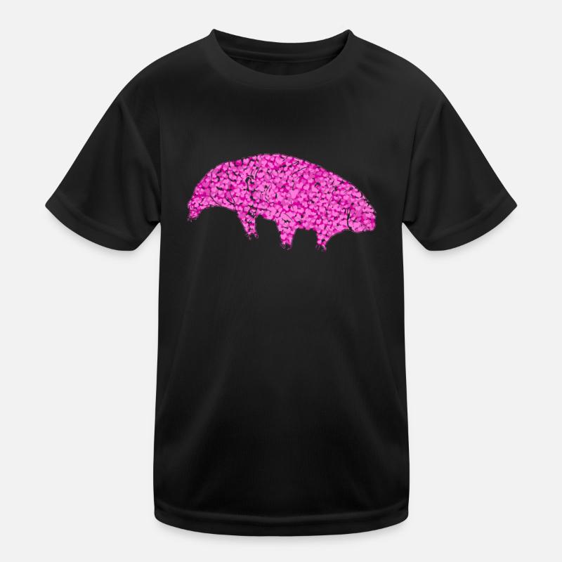 Tardigrade Wasserbär Herzen Bärtierchen Kinder Funktions-T-Shirt