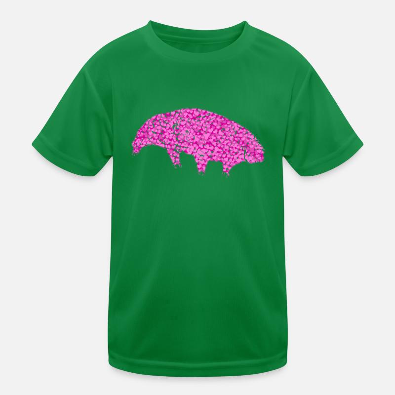 Tardigrade Wasserbär Herzen Bärtierchen Kinder Funktions-T-Shirt