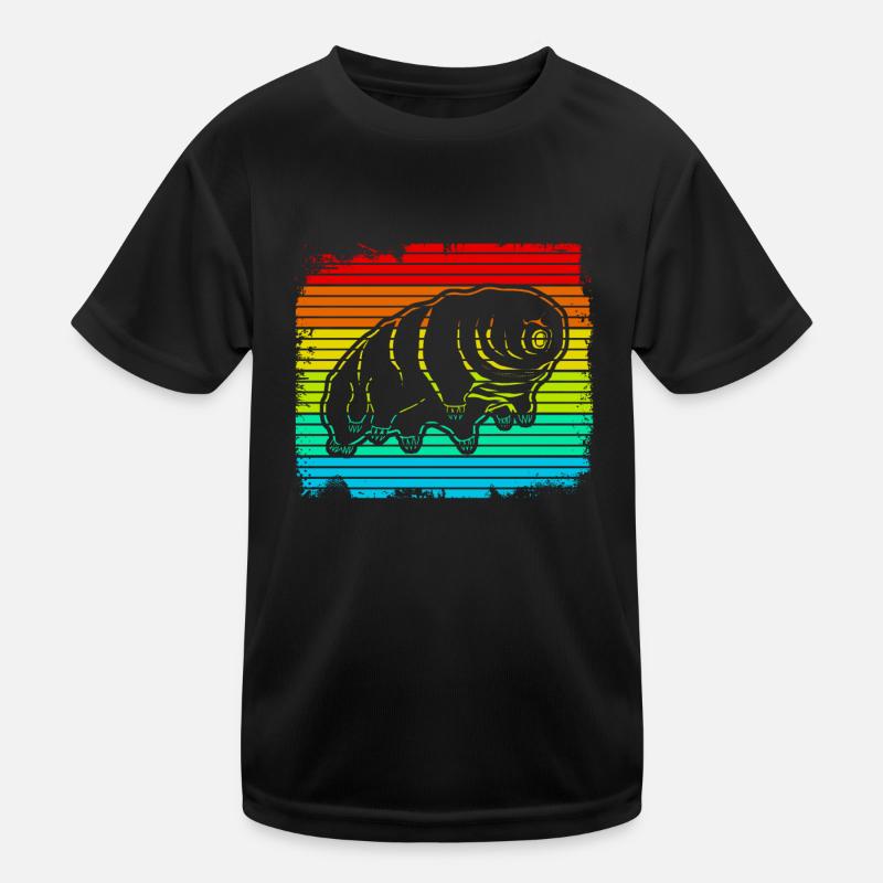Tardigrade Retro Wasserbär Bärtierchen Kinder Funktions-T-Shirt