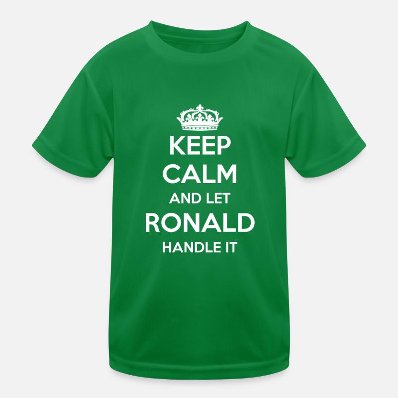 Keep Calm Handle It - Prénom Nom Drôle Ronald T-shirt sport Enfant