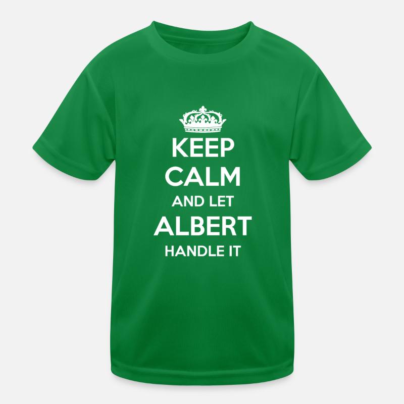Keep Calm Handle It - First Name Surname Funny Albert Kids Functional T-Shirt