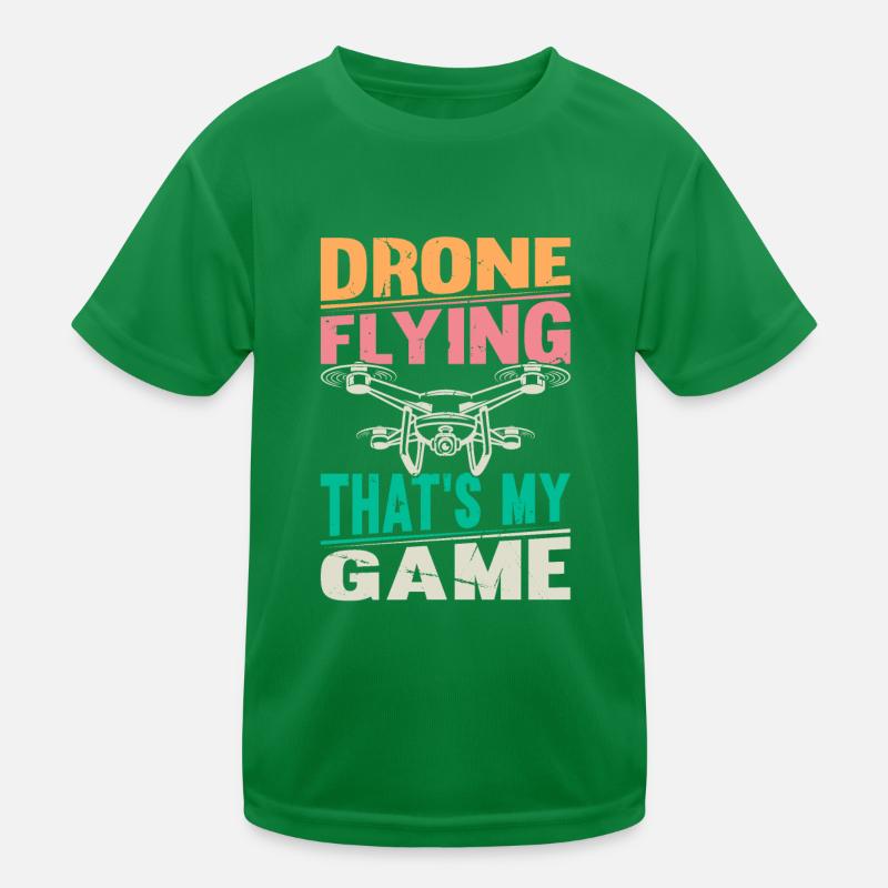 Quadcopter Drone Pilot - Drone Flying That's My Ga Kids Functional T-Shirt