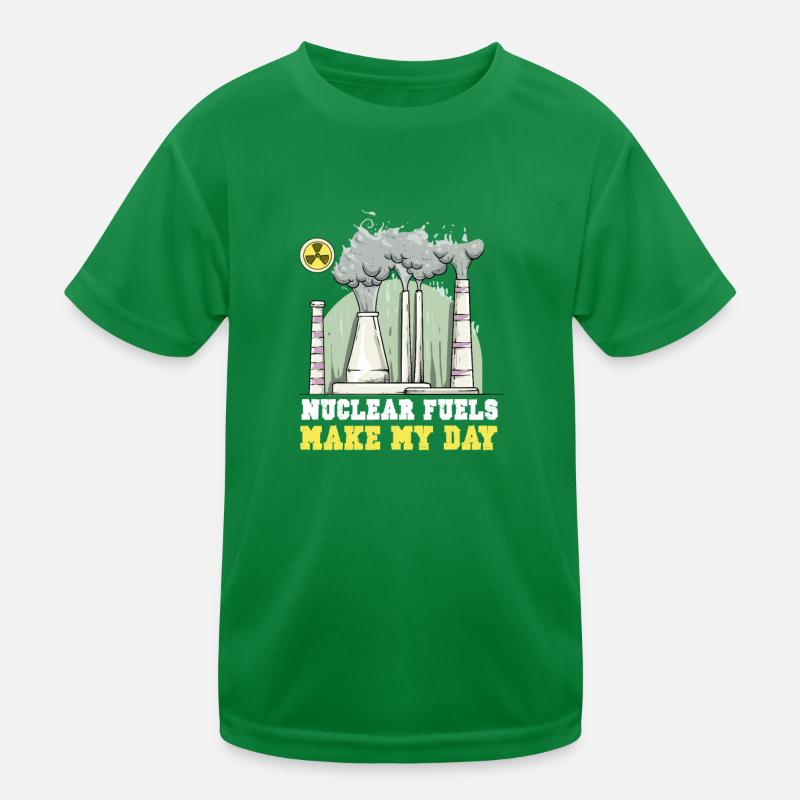 Nuclear power plant Nuclear energy Renewable energy Kids Functional T-Shirt