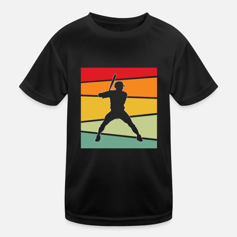 Baseball Retro Kinder Funktions-T-Shirt