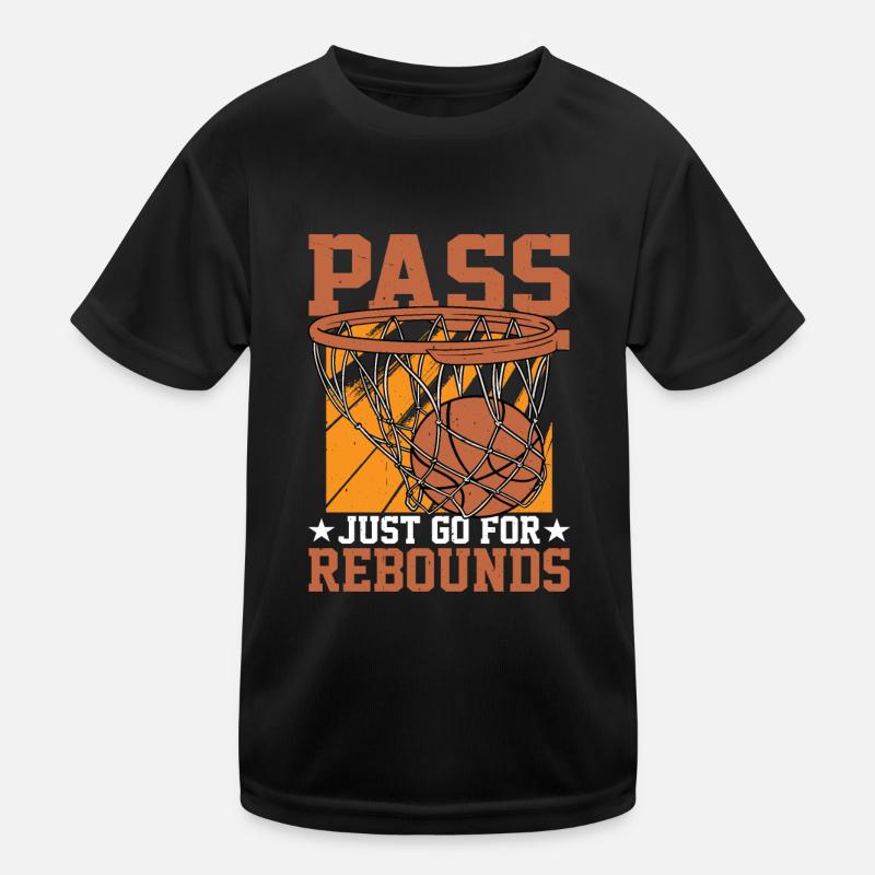 Pass, Just Go For Rebounds Kids Functional T-Shirt
