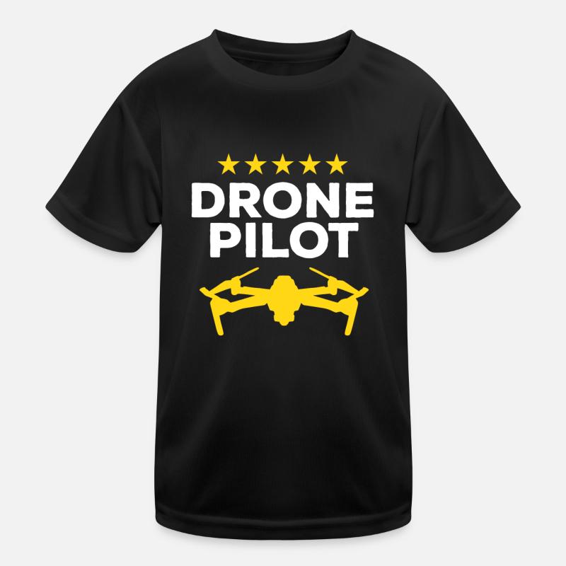 Drone Pilot Multicopter Drones - Funny Drone Pilot Kids Functional T-Shirt