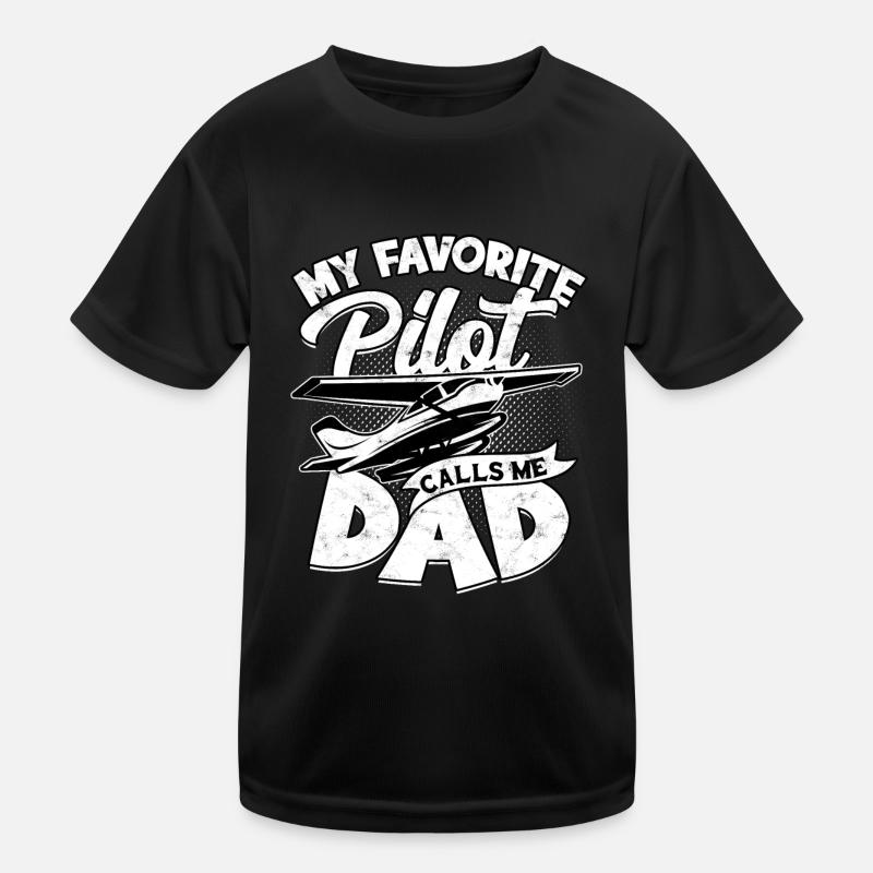 pilot flugzeug fliegen tochter geschenkidee gesche Kinder Funktions-T-Shirt