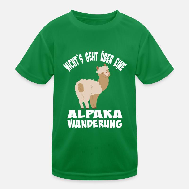Alpaka Wanderung Kinder Funktions-T-Shirt