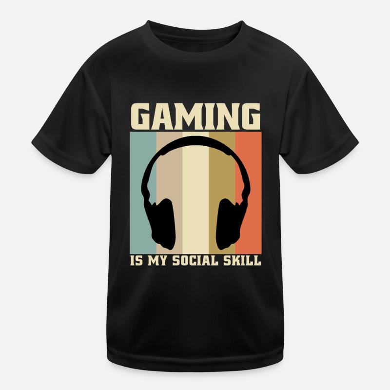 Gamer Gaming Headset Zocker Kids Functional T-Shirt