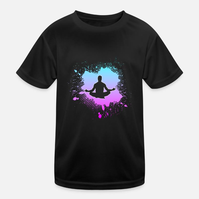 Meditation Kinder Funktions-T-Shirt