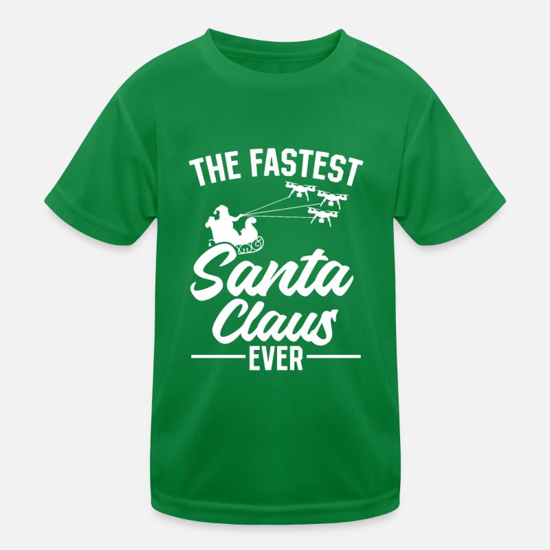 Le Père Noël le plus rapide de tous les temps - Multicopter Drone P T-shirt sport Enfant