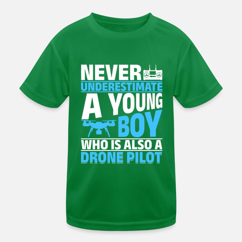 Quadcopter Drone Pilot - Drone Pilot Boy Kinder Funktions-T-Shirt