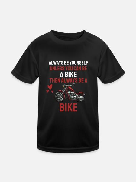 Motocyclisme Cadeau amusant motocyclistes - T-shirt sport Enfant - noir - Devant
