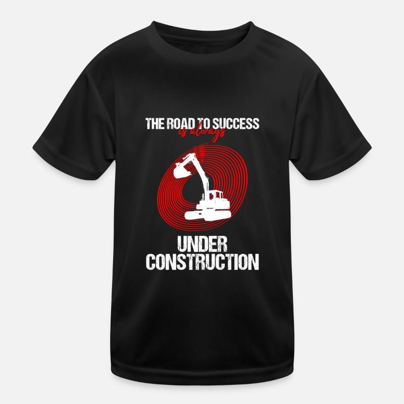 Heavy Equipment Operator and Excavator Operator Design Kids Functional T-Shirt