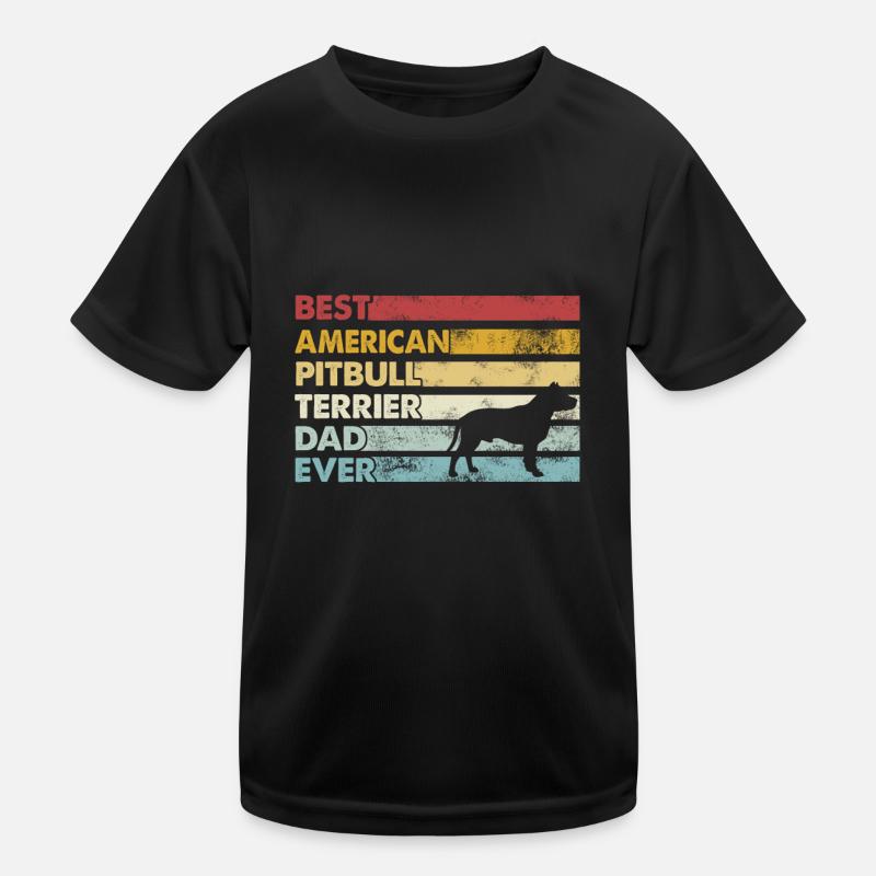 Bester Vater - American Pit Bull Terrier Kinder Funktions-T-Shirt