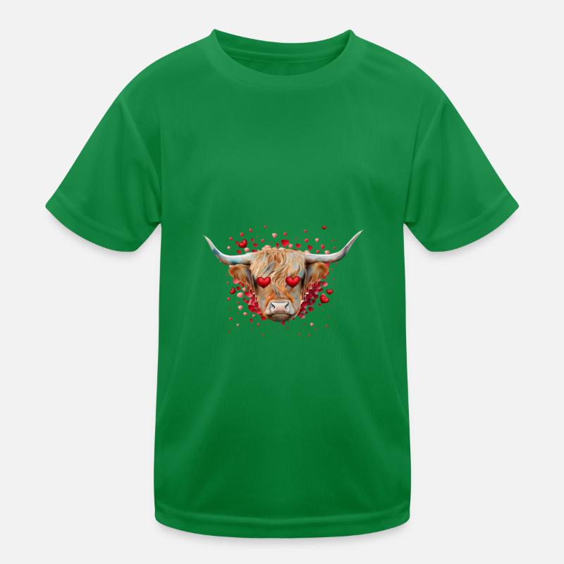 Cadeau de la Saint-Valentin des vaches T-shirt sport Enfant