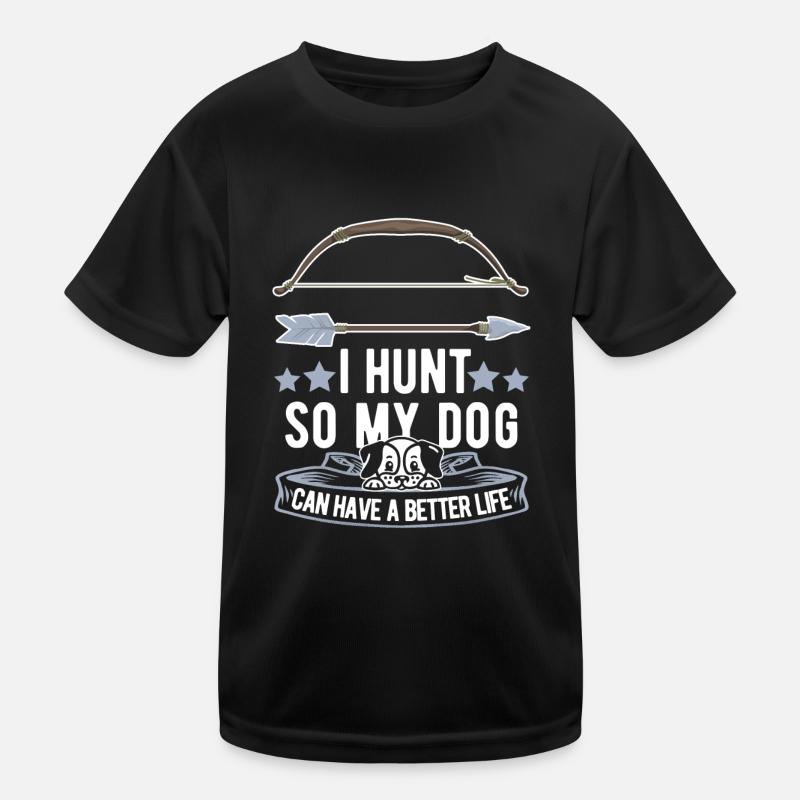 Chasse à l’arc Chien chasseur à l’arc T-shirt sport Enfant