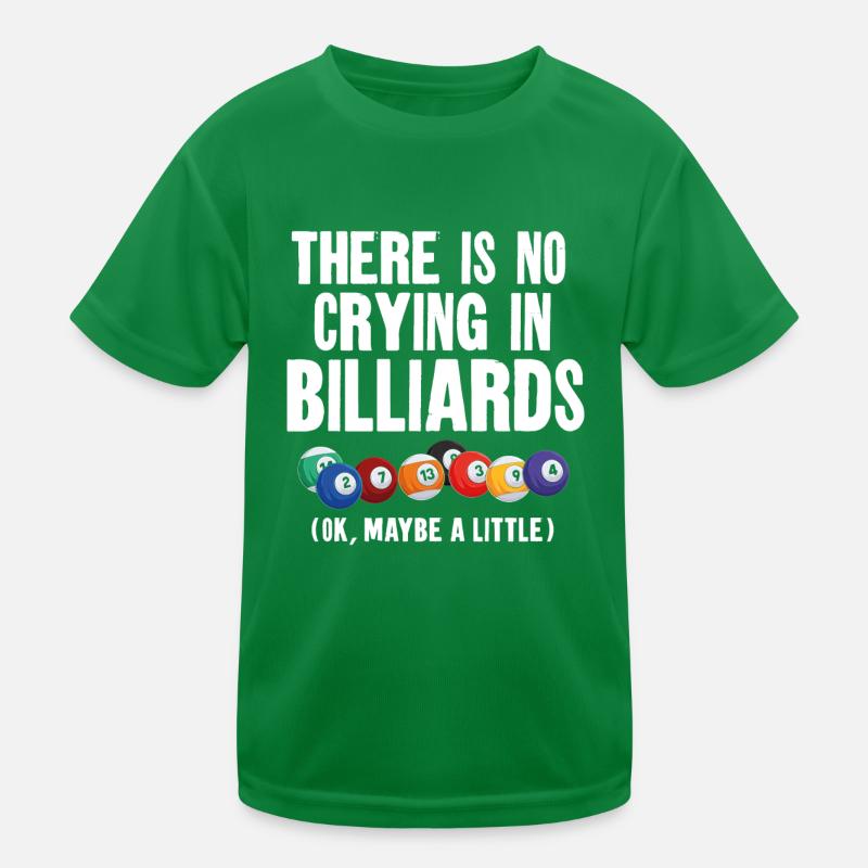 Billiards Pool Player Ball There Kids Functional T-Shirt