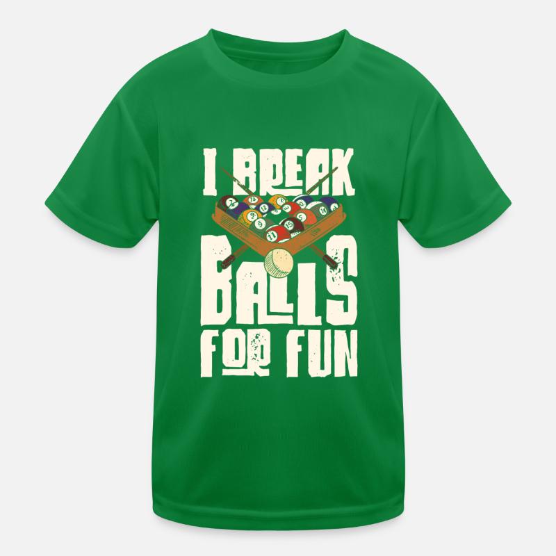 Jeu de mots à billes de joueur de billard T-shirt sport Enfant