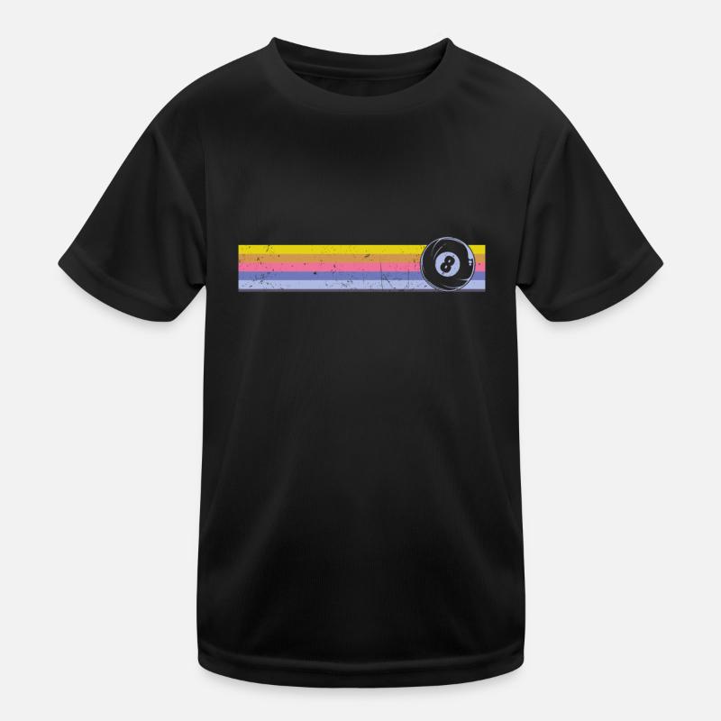 Billards Joueur de billard Balle Rétro T-shirt sport Enfant