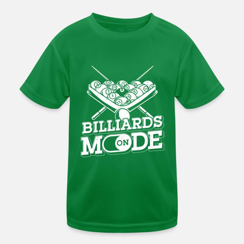 Billiards Pool Player Ball Vintage Kinder Funktions-T-Shirt