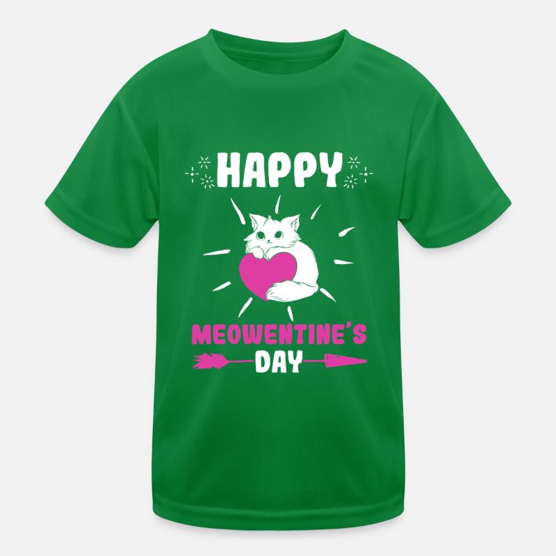 Happy Meowentine’s Day Cats Saint-Valentin T-shirt sport Enfant