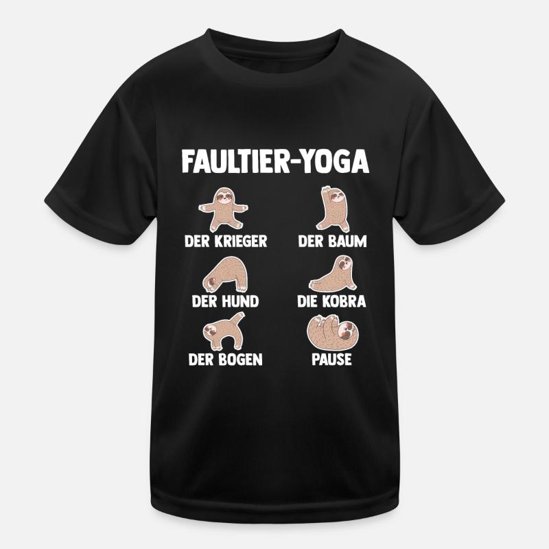 Faultier Yoga Kinder Funktions-T-Shirt