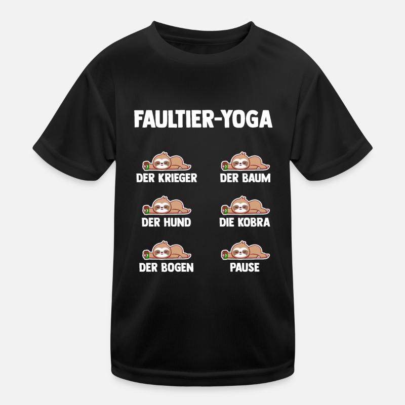 Faultier Yoga Kinder Funktions-T-Shirt