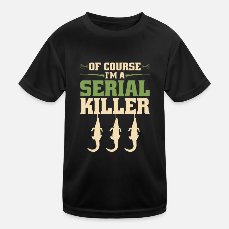 Alligator Hunter Serial Killer, Funny Gator Kinder Funktions-T-Shirt