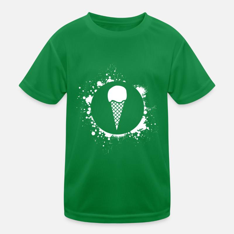 Cornet de crème glacée Boule de crème glacée T-shirt sport Enfant