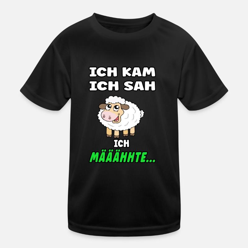 Schäfchen Spruch - Lustiges Design mit Schaf Kinder Funktions-T-Shirt
