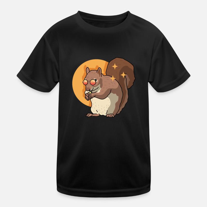 Süßes Eichhörnchen Hörnchen Grauhörnchen Geschenk Kinder Funktions-T-Shirt